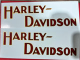 Harley Davidson Fuel Tank Decals 1905-1939