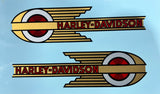 Harley Davidson Fuel Tank Decals 1905-1939