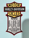 Harley Davidson Patent Decals 1914-1963